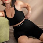 Damskie kompresyjne szorty z wysokim stanem